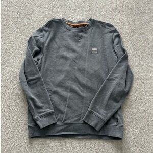 Boss Men's Crewneck Sweater size Large in Grey